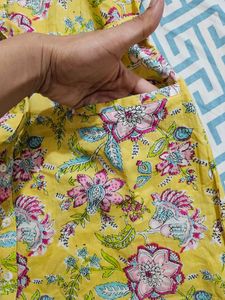 Yellow Floral Yousta Dress - Size L