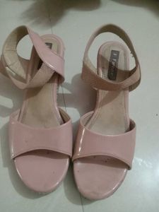 New Peach Colour Flat Heels