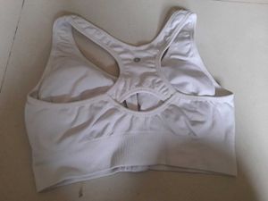 White Sports Bra