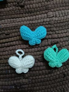 Chrochet Keychain Of Buterfly