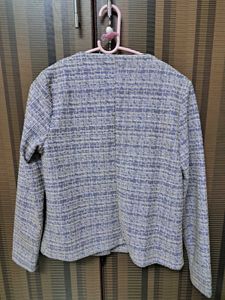Lavender Tweed Like Jacket