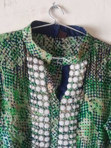 Beautiful Green Beaded Kurti