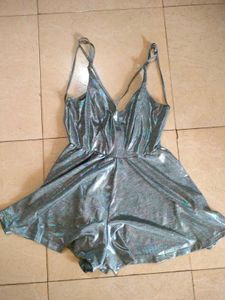 Silver Disco Playsuit 🪞💎🎙️📽️💍🔍