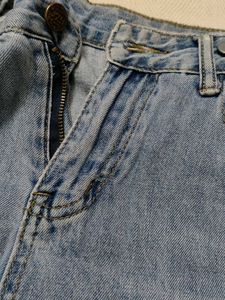 High-Waisted Denim Shorts