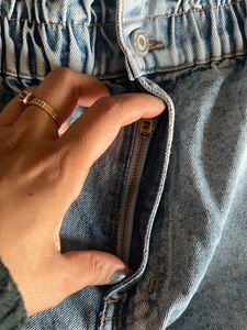 Branded Denim Jeans High Waist