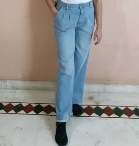 Wide Leg Denim Jeans