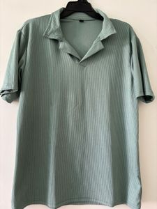 Old Money green Colour T-shirt