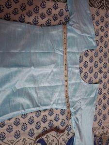 Elegant Blue Kurta With Patiyala