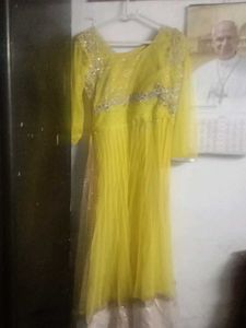 Elegant Yellow Ethnic Gown