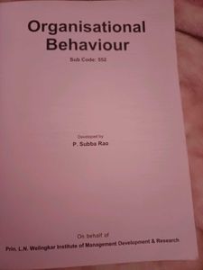 Organisational Behaviour Book