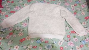 Cute Girl Appliqued Fuzzy Sweater