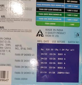 jShower Gel Fiama Men Celebration Pack