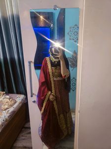 Red Heavy Gown