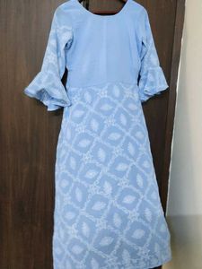 Georgette Chikankari Alone Kurti