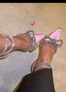 Pink Bow Heels