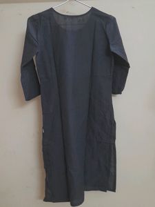 Chikankaari Grey Kurtha