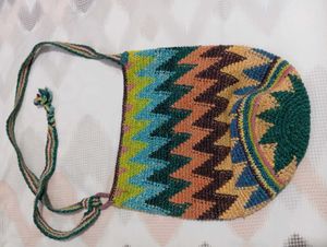Colorful Crochet Sling Bag