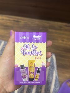 Plum Vanilla Trio Set- Body Oil, Bod Lotion, Mist