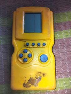 Vintage Yellow Tetris Handheld Game