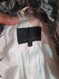 Stylish Winter Jacket white with Furr Collar