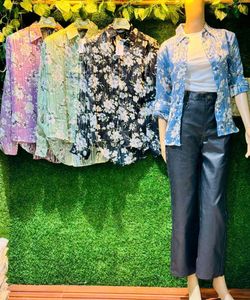 Floral Print Button Down Shirt