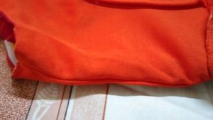 Orange Asymetric Maxi Dress