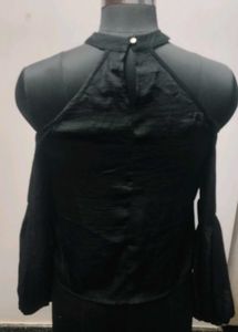 Elegant Black High Neck Top