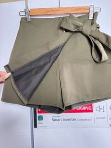Olive Green Wrap Skort