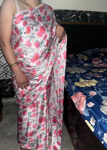 satin saree