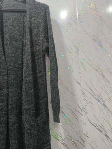 Cozy Gray Knit Cardigan