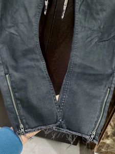 Exported leather coating Biker look Jeans