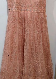Beautiful Pink Colour Long Gown