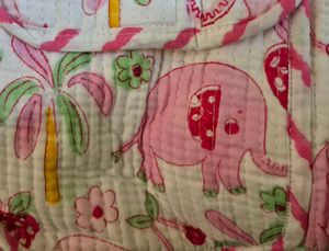 New Handblock Quilted Backpack For Kids