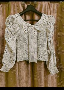 Bow Top And Long Skirt Combo