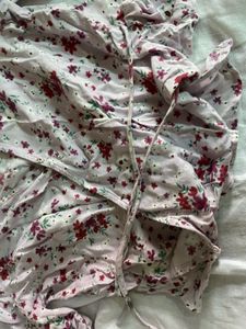 Floral Wrap Top