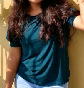 Elegant Blue-Green Women&#39;s Top