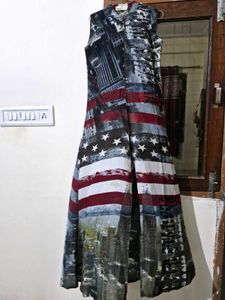 Unique Graphic Print Sleeveless Dress