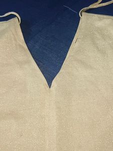 Shimmering V-neck top