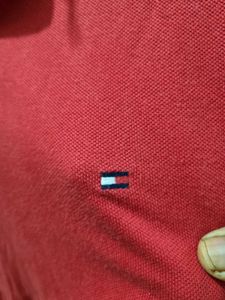 Tommy Hilfiger Polo Red Tshirt New Condition