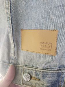 Faded Design Light Blue Denim Jacket