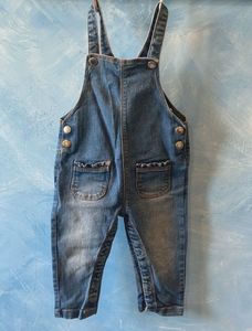 Denim Baby Dungaree (9-12 Months)