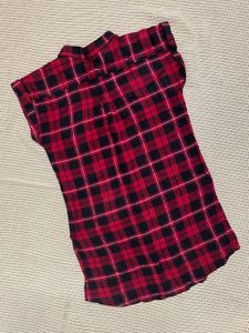 Red Plaid Flannel Shirt