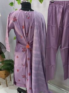 New Lavender shade Silk premium Suit set