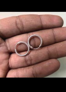 925 Pure Silver Hoop Earrings 1 pair