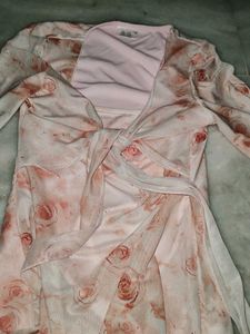 Pink Mesh Top