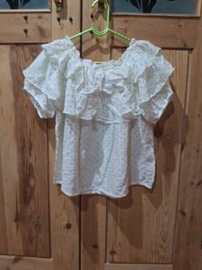 Ruffled Off-Shoulder Top