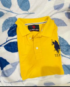 BEAUTIFUL Yellow US Polo T-Shirt