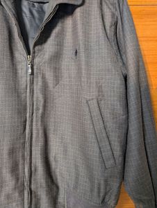 Brown Check Harrington Jacket