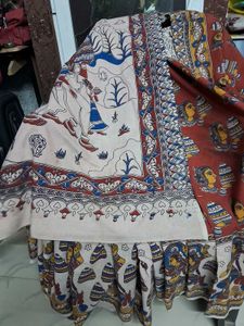 GentlyUsed Hand-Painted KalamkariSaree With Blouse