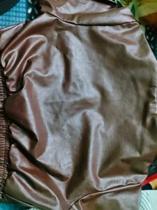 Zara Brown Faux Leather Jacket